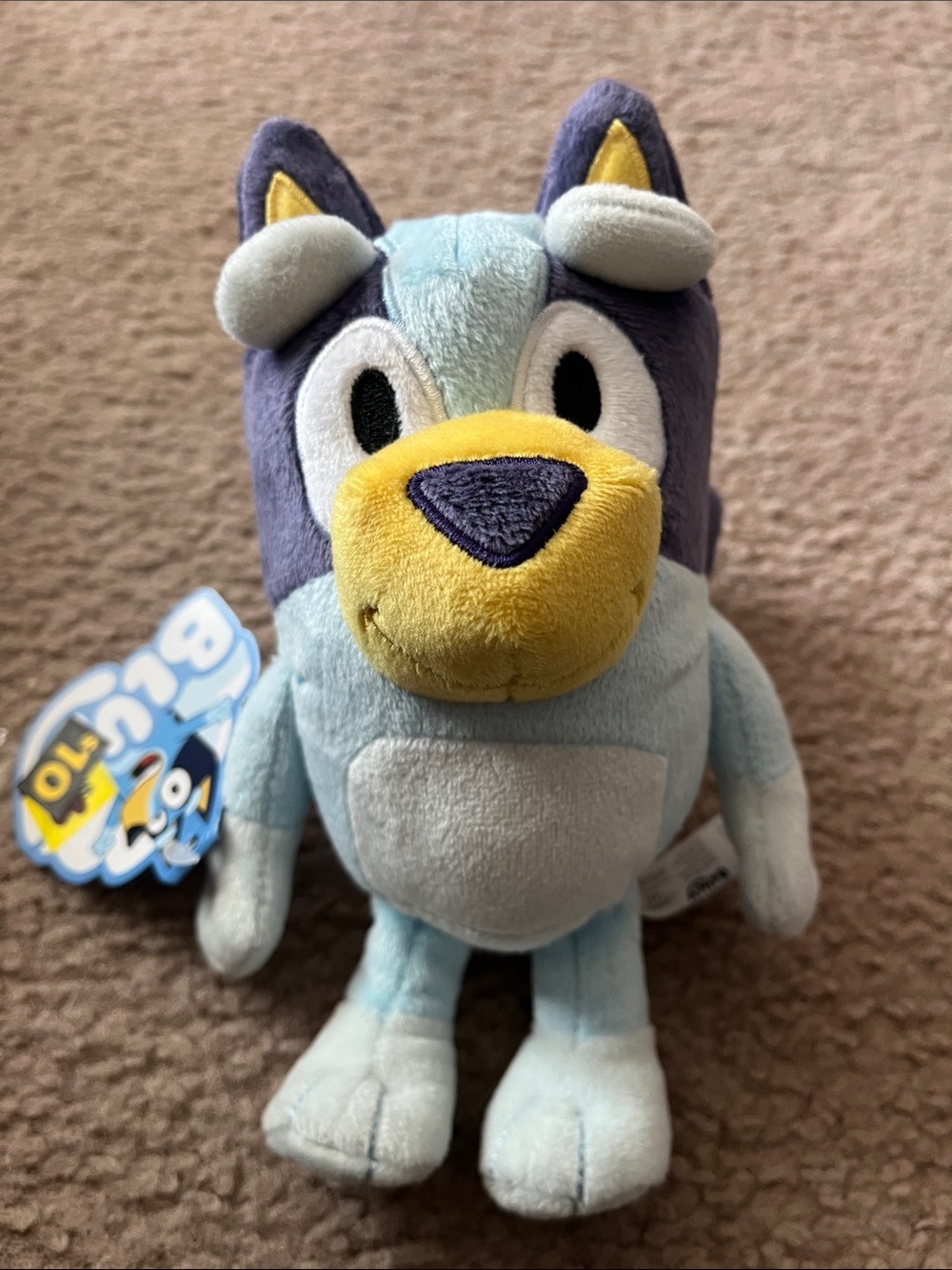 Bluey Bingo Plush Soft Toy - Light Blue & Yellow